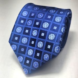 Forsyth blue silk tie NWOT